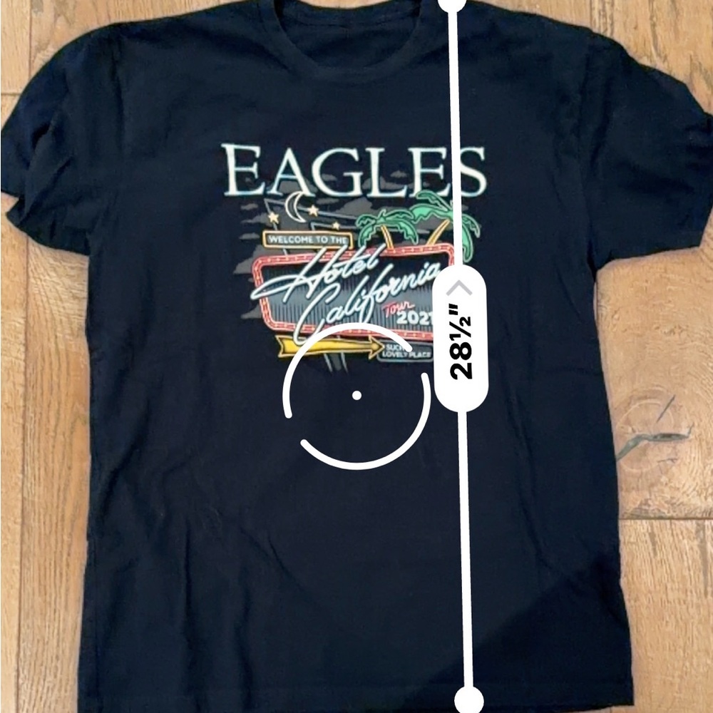 Eagles "Hotel California" Tour 2021 Tee Black IN-N-OUT vintage band t-shirt - Picture 2 of 4